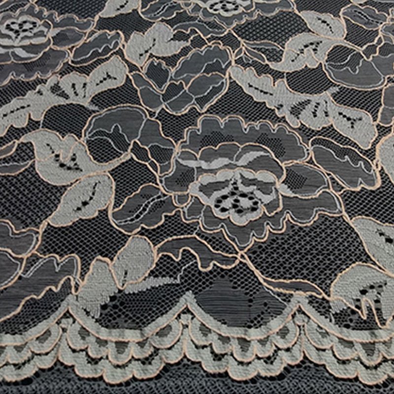 Lace Fabric Scallop Edge Wave for Women's Wear Wholesale Supplier 12